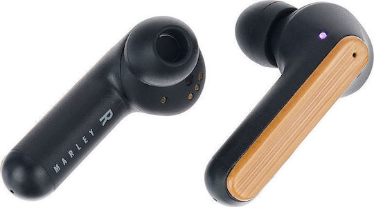 The House Of Marley Redemption ANC In-ear Bluetooth Handsfree Ακουστικά με Αντοχή στον Ιδρώτα και Θήκη Φόρτισης Μαύρα