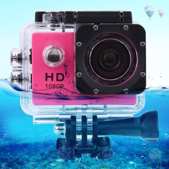 SDV3 Action Camera HD (720p) Υποβρύχια (με Θήκη) με Οθόνη 1.5" Ροζ