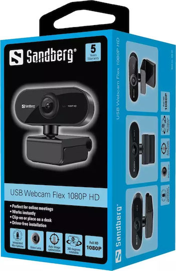 Sandberg Flex Web Camera Full HD 1080p 133-97