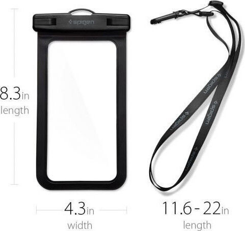 Spigen Velo A600 Wasserdichtes Gehäuse bis 6" Schwarz 000EM21018