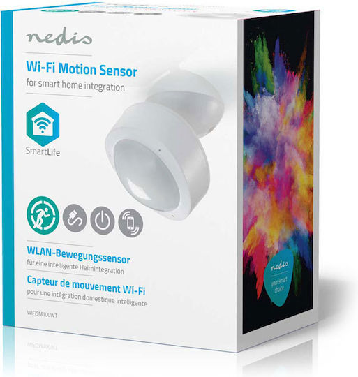 Nedis Wireless Wi-Fi RF Infrared Motion Sensor 120° Detection Angle 10m Scope