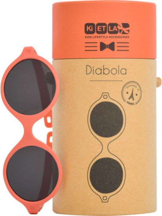 KiETLA Diabola Unbreakable Baby Kids Sunglasses Grapefruit For 0-1 Year