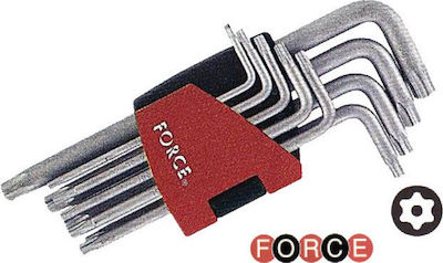 Force Set chei Torx cu 9 bucăți în formă L