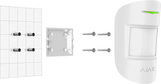 Ajax Systems MotionProtect Plus PET Wireless RF Curtain Motion Sensor Microwave & Infrared 80° Range 12m