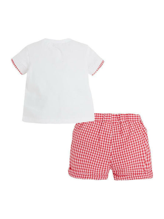 Mayoral Kinder Set mit Shorts Sommer 2Stück Weiß