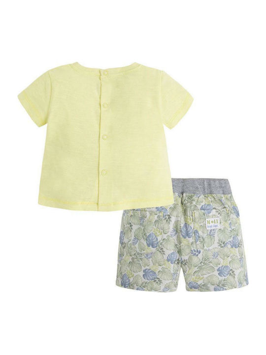 Mayoral Kids Set with Shorts Summer 2pcs Yellow