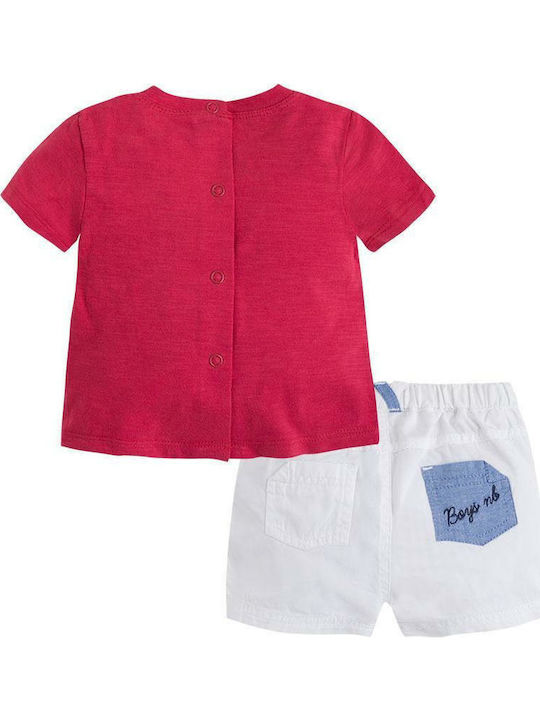 Mayoral Kinder Set mit Shorts Sommer 2Stück Rot