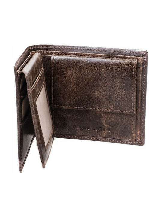 Crazy Horse Leder Herren Geldbörse Braun