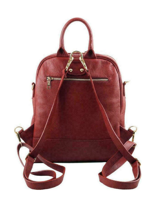 Tuscany Leather TL Leder Damen Tasche Rucksack Rot