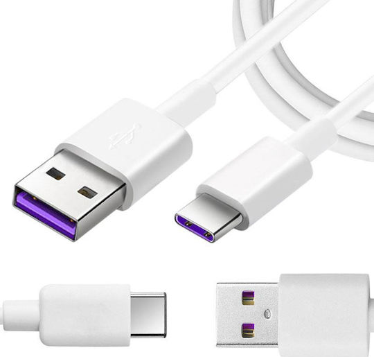 Partner Tele USB 2.0 Kabel USB-C männlich - USB-A Weiß 1m