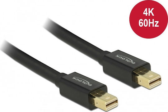 DeLock Cablu mini DisplayPort - mini DisplayPort 0.5m Negru (83472)