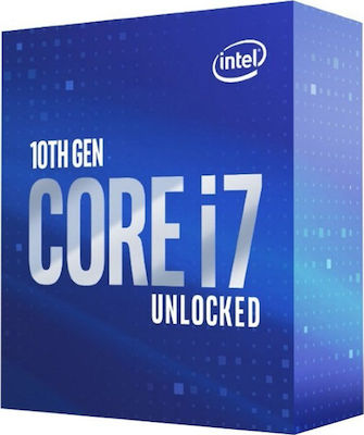 Intel Core i7-10700K 3.8GHz Επεξεργαστής 8 Πυρήνων για Socket 1200 σε Κουτί