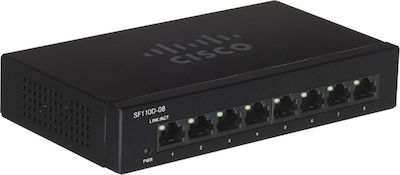 Cisco SF110D-08 Unmanaged L2 Switch with 8 Ethernet Ports