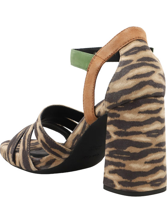 D Genziana Leather Sandals Multicolour