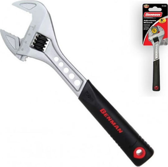 Benman French Wrench with Adjustable Opening 30mm and Anti-Slip Handle 254mm