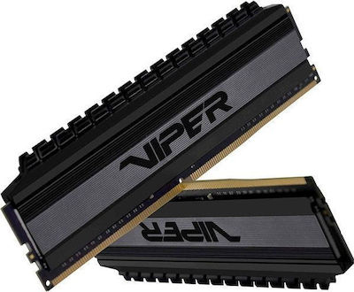 Patriot Viper 4 Blackout 8GB DDR4 RAM mit 2 Modulen (2x4GB) und Geschwindigkeit 3200 für Schreibtisch