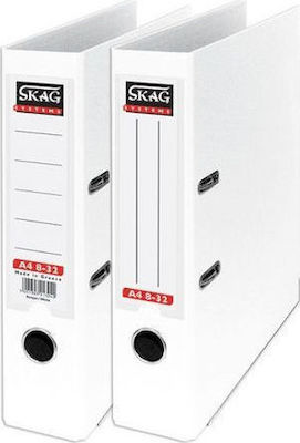 Skag Κλασέρ 8/32 für Papier A4 mit 2 s Ringen Weiß Systems P.P