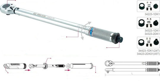 King Tony Torque Wrench 1/2" 42-210 Nm 45cm
