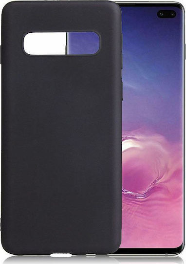 Back Cover Σιλικόνης 1.2mm Μαύρο (Galaxy S10+)