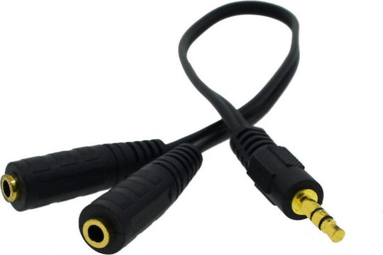 Cablexpert Converter 3.5mm male to 3.5mm 2x female 1pcs