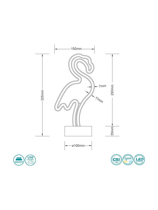 Trio Lighting Lustră Decorativă Flamingo Alb