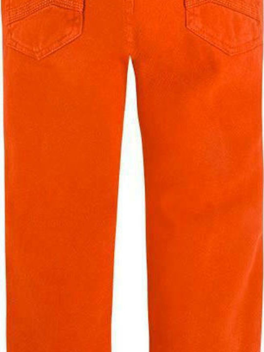 Mayoral Kids Fabric Trousers Orange