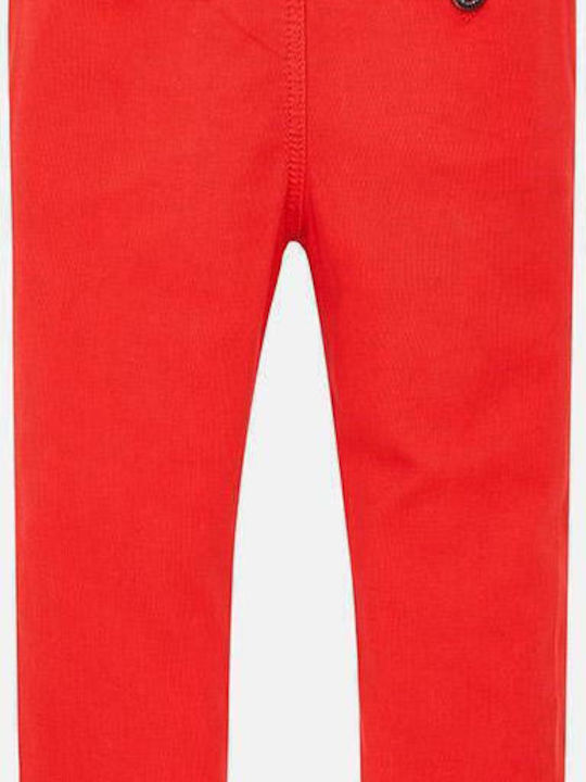 Mayoral Kids Fabric Trousers Red