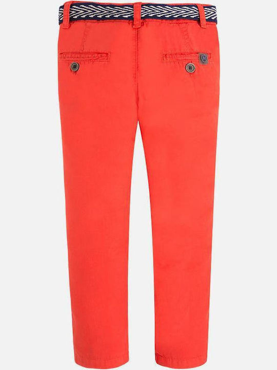 Mayoral Kids Fabric Trousers Orange