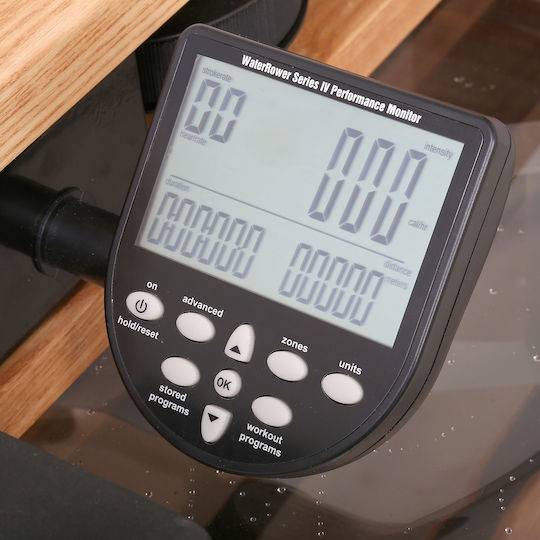 Waterrower Oak S4 Profesională de vâslit pentru utilizatorii cu greutatea maximă de 150kg