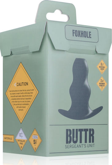Buttr Foxhole Hollow Πρωκτική Σφήνα Μαύρη 15.5cm