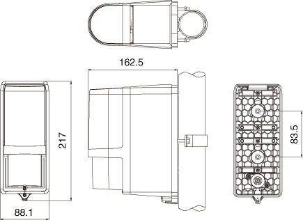 Optex AX-100TFR Ασύρματος Ανιχνευτής Διπλής Δέσμης Εμβέλειας 30m