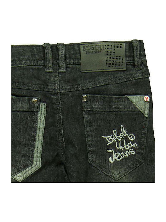 Boboli Kids Denim Trousers Black