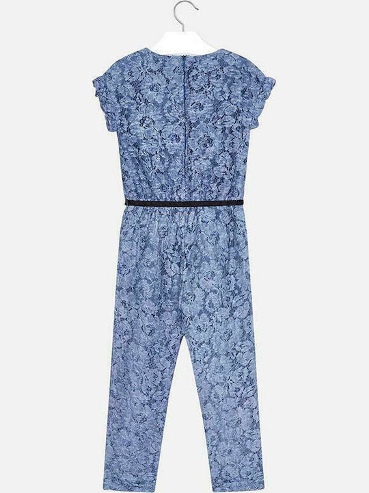 Mayoral Kids Fabric Jumpsuit Blue