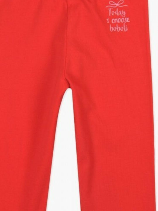 Boboli Kinder Leggings Capri Rot