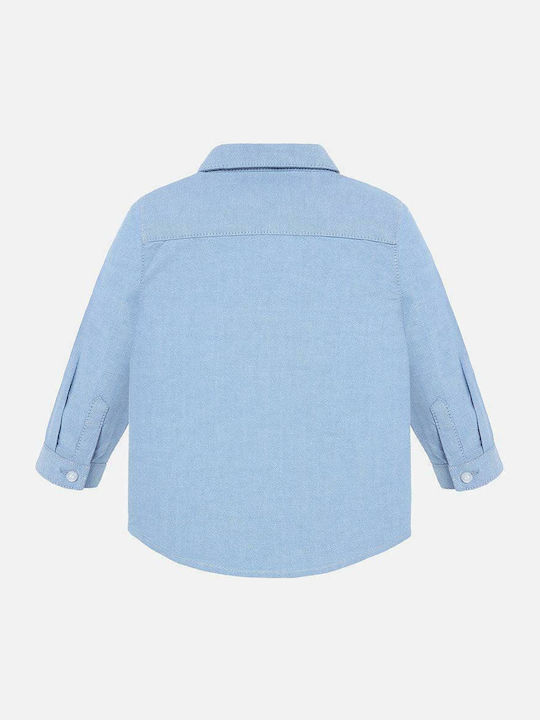 Mayoral Kids One Color Shirt Light Blue