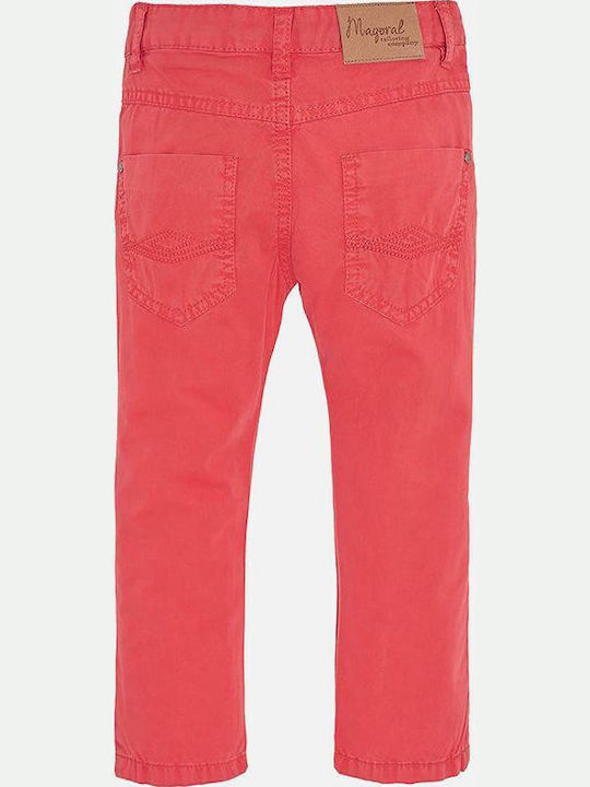 Mayoral Kids Fabric Trousers Orange