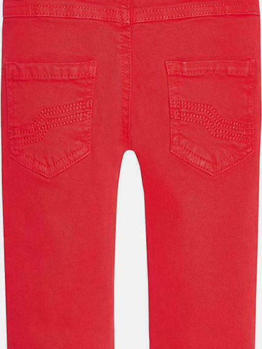 Mayoral Kids Fabric Trousers Red