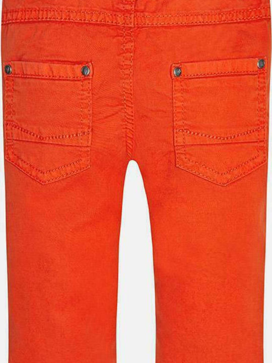 Mayoral Kids Fabric Trousers Orange