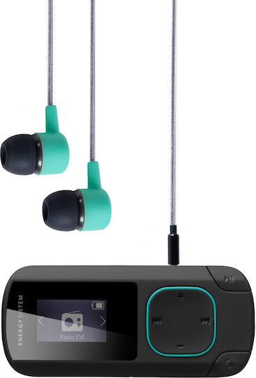 Energy Sistem MP3 Clip Bluetooth MP3 Player (8GB) με Οθόνη LCD 0.8" Τιρκουάζ