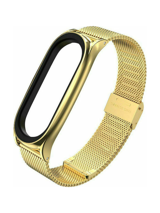 Tech-Protect Milanese Strap Stainless Steel Gold (Mi Smart Band 5/Mi Smart Band 6) TPRMB5G