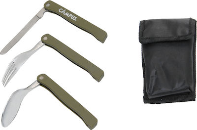 Campus Cutlery for Camping Folding Knife and Fork Set