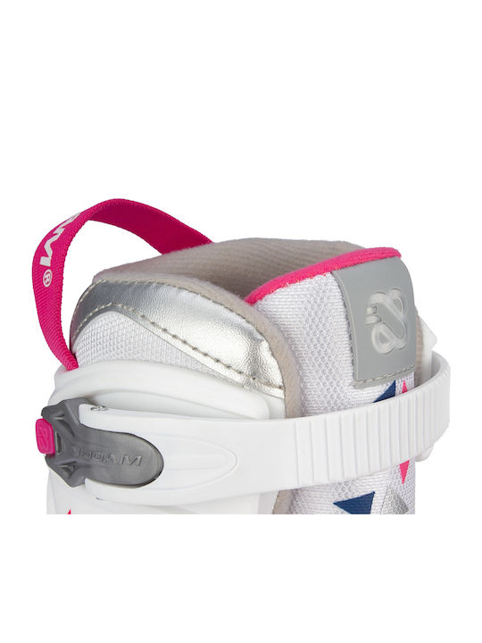 Nijdam Wedge Inline Αυξομειούμενα Rollers Λευκά Παιδικά