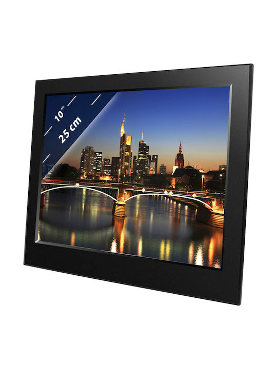 Braun Phototechnik DigiFrame 10 slim Digitales Bilderrahmen LED 10.1" Auflösung 1024x600 Schwarz