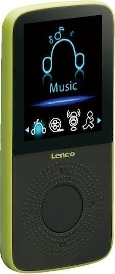 Lenco Podo 153 MP3 Player (4GB) με Οθόνη TFT 1.8" Πράσινο