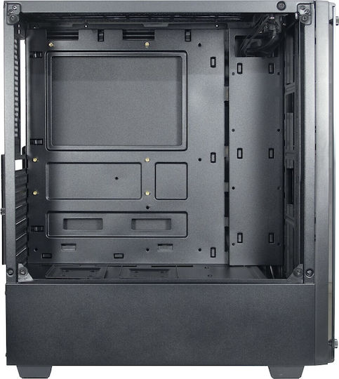 Inter-Tech C-303 Mirror Gaming Midi Tower Computer Case with Side Window Black