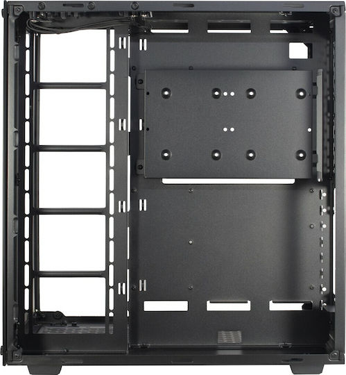 Inter-Tech C-701 Panorama Gaming Midi Tower Κουτί Υπολογιστή με Πλαϊνό Παράθυρο Μαύρο