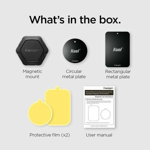 Spigen Kuel QS11 Car Mobile Mount with Magnet Black