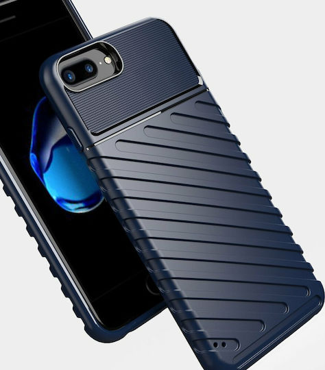 Thunder Flexible Tough Rugged Back Cover Σιλικόνης Μπλε (iPhone 8/7 Plus)