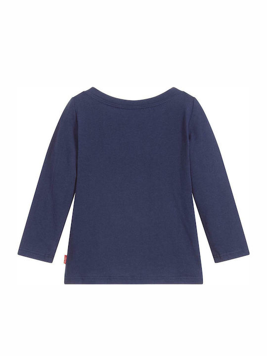 Levi's Kids Blouse Long Sleeve Blue Graphic Tee