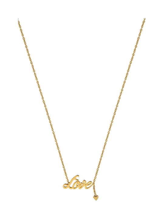 Just Cavalli Necklace Double from Gold Plated Steel